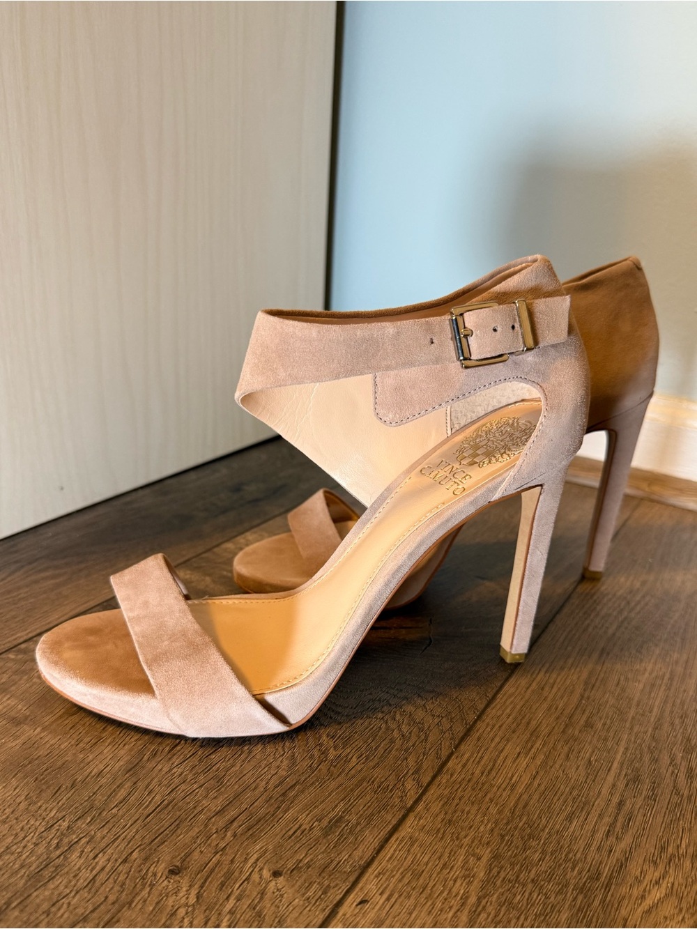 Women’s Vince Camuto Classic Suede Ankle-Strap High Heel Shoe